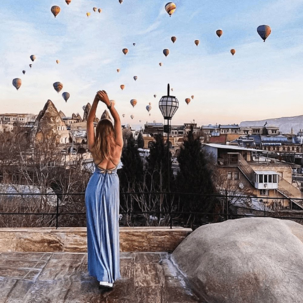 Cappadocia Hotels With Terrace Balloon View