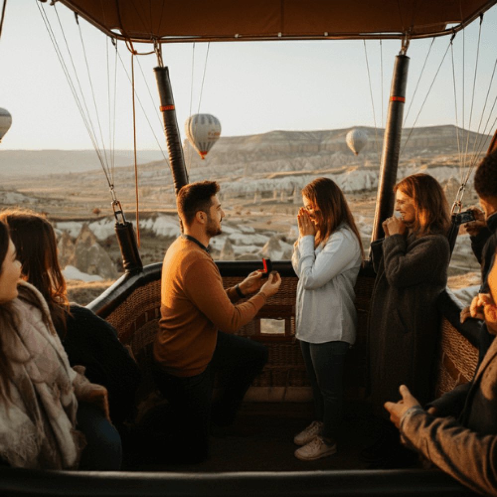 Kapadokya Balonda Evlilik Teklifi