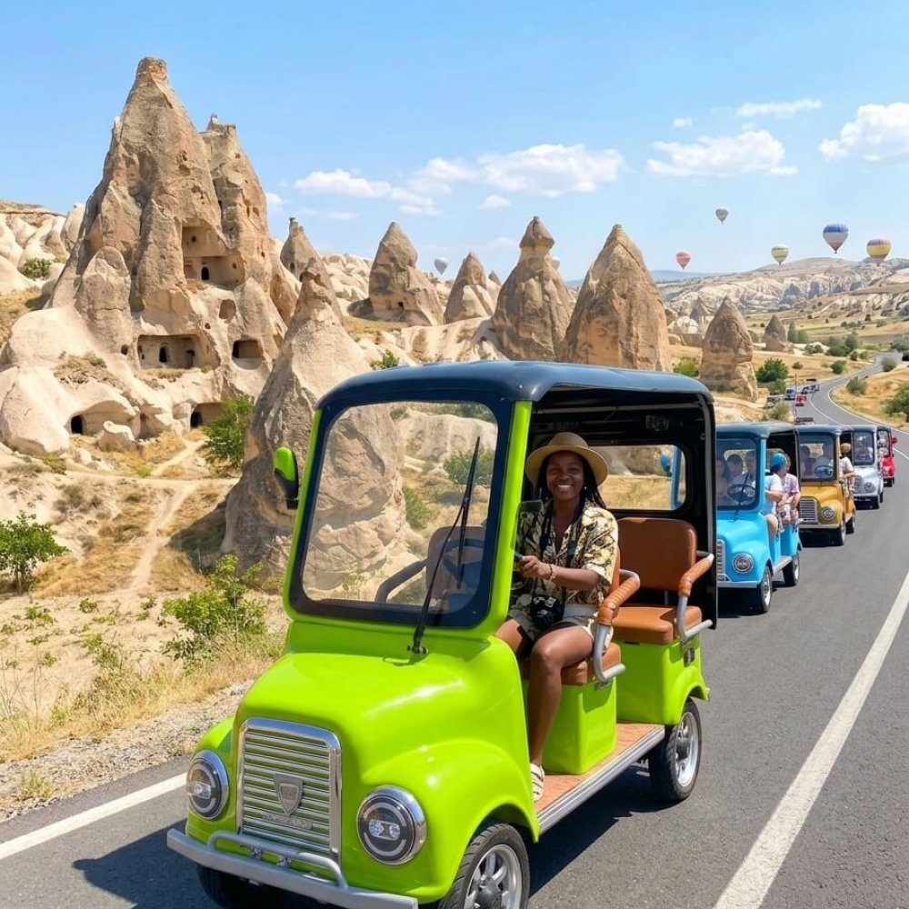 Kapadokya Gün Batımı Nostaljik Elektrikli Araç Turu