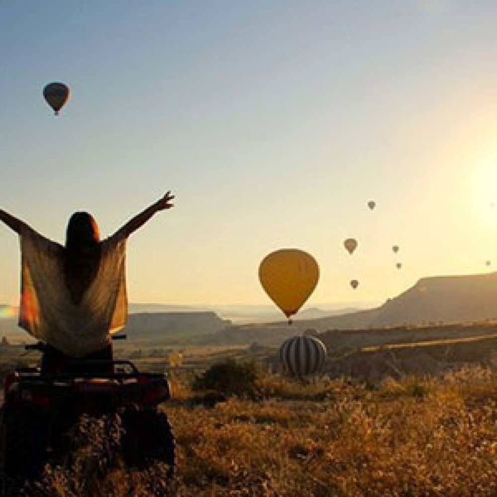 Kapadokya Gün Doğumu Balonlarla Atv Turu  2 Saat