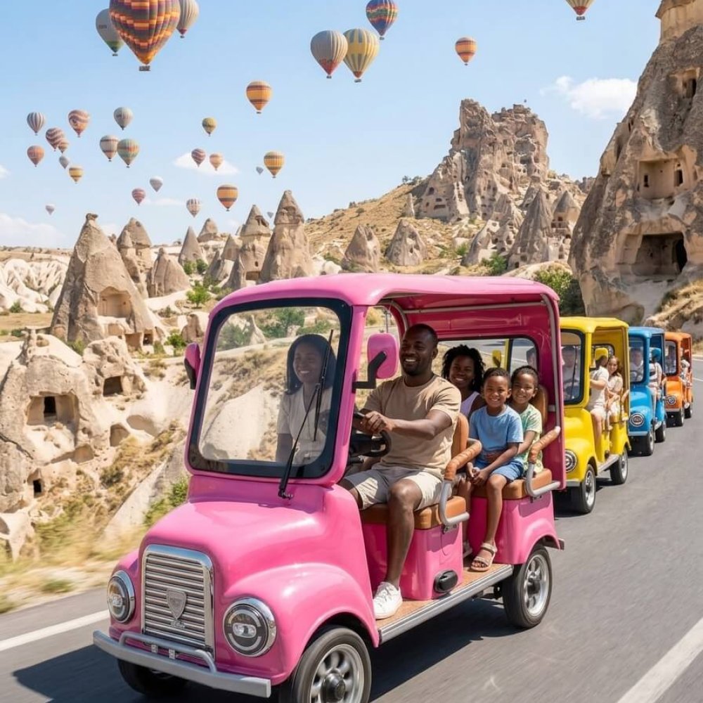 Kapadokya Gün Doğumu Nostaljik Elektrikli Araç Turu