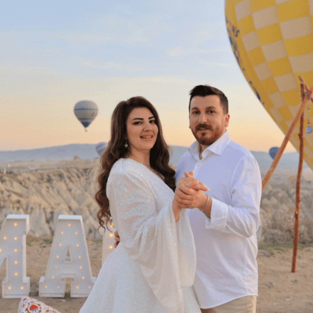 Kapadokya Gün Doğumunda Platinum Evlilik Teklifi