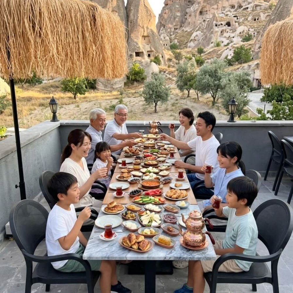 Kapadokya Kahvaltı Yeri Zelve Açık Hava Müzesi Terası