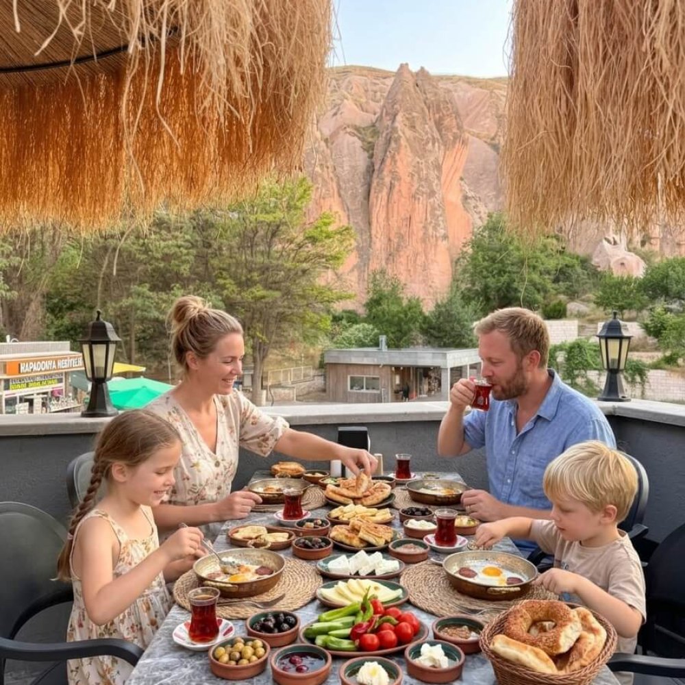 Kapadokya'da Eşsiz Serpme Kahvaltı Zelve Açık Hava Müzesi