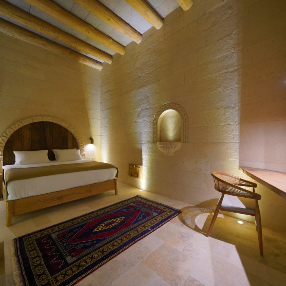 Kappadoks Cave Hotel Manzaralı Taş Suite