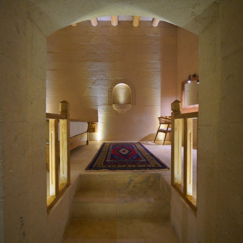 Kappadoks Cave Hotel Manzaralı Taş Suite