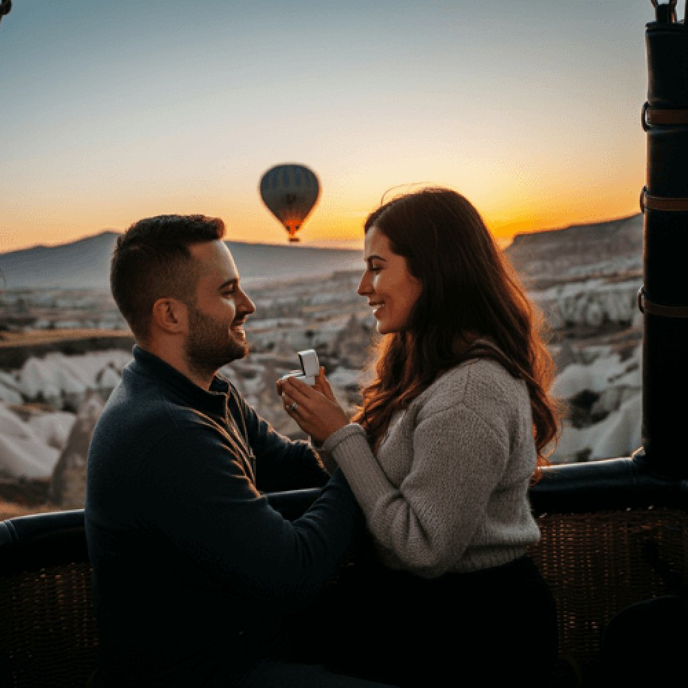 Uçan Balon Evlenme Teklifi