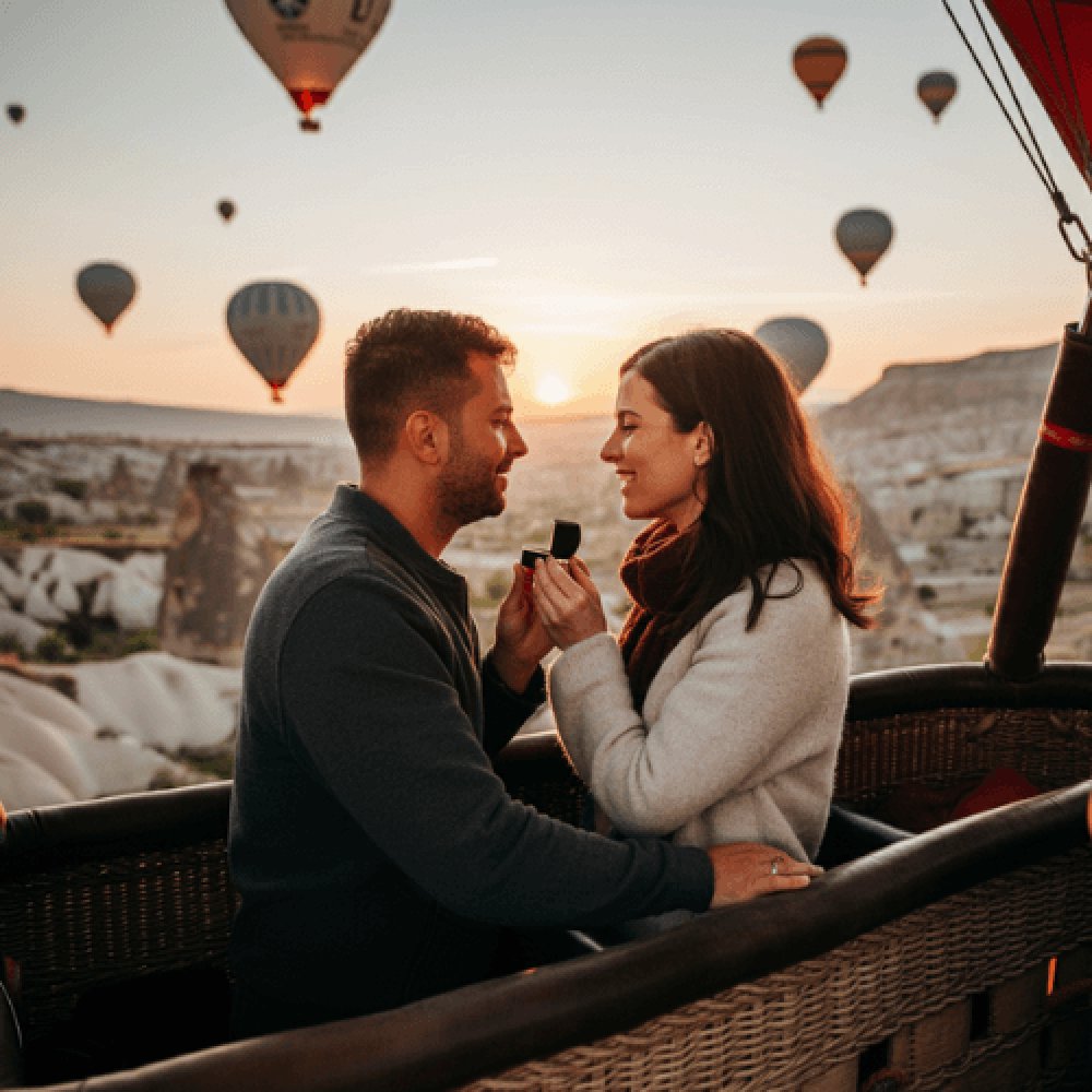 Uçan Balon Evlenme Teklifi