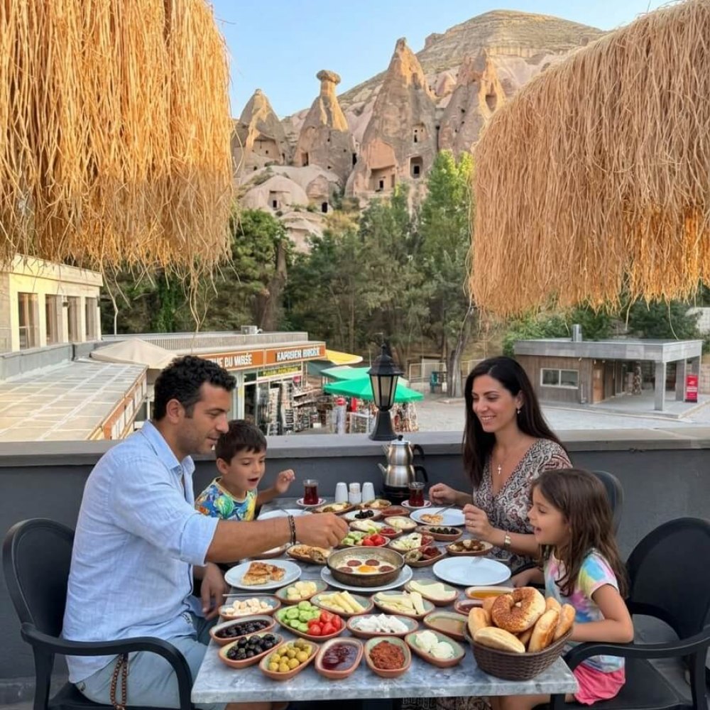 Zelve Açık Hava Müzesi Manzaralı Kahvaltı Keyfi Kapadokya