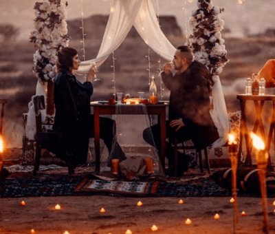 Kapadokya Gün Batımında Süper Evlilik Teklifi