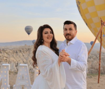 Kapadokya Gün Doğumunda Platinum Evlilik Teklifi
