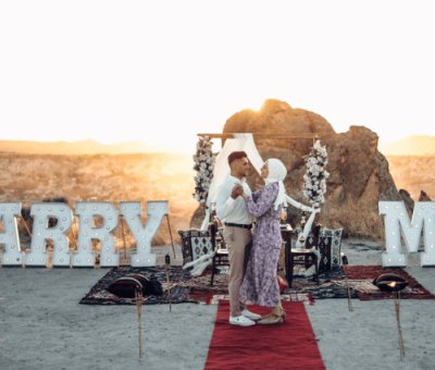 Kapadokya Gün Doğumunda Süper Evlilik Teklifi