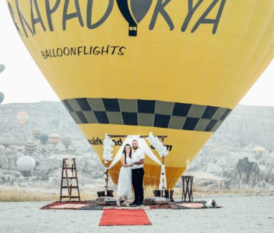 Kapadokya Gün Doğumunda Süper Evlilik Teklifi