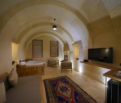 Kappadoks Cave Hotel Manzaralı Taş Suite