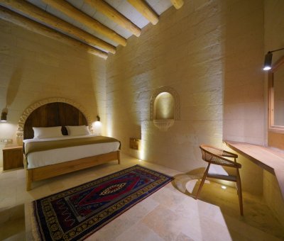 Kappadoks Cave Hotel Manzaralı Taş Suite