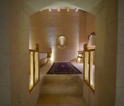 Kappadoks Cave Hotel Manzaralı Taş Suite