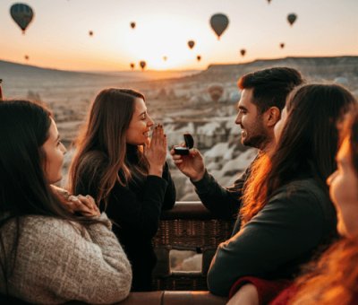 Uçan Balon Evlenme Teklifi